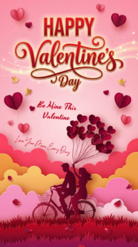 Pink Valentine's Day Instagram Story template