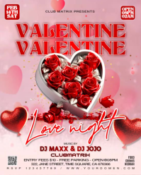 Pink Valentine's Day Party Instagram Portrait Video template