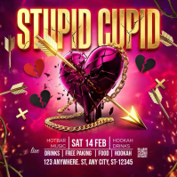 Pink Valentine's Day Party Instagram Post template