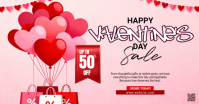 Pink Valentine's Day Sale Facebook Shared Image template