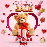 Pink Valentine's Day Sale Instagram Post template