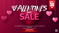 Pink Valentine's Day Sale Twitter Post template