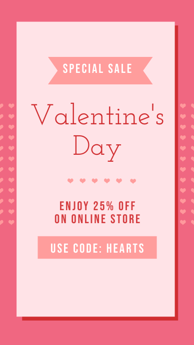 Plantilla De El Historia De Instagram En Venta De San Valentin Plantilla De El Historia De Instagram En Venta De San Valentin