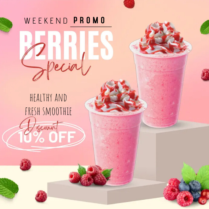 Pink Vibrant Gradient Weekend Special Promo S Template | PosterMyWall