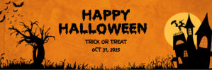 สีส้ม Halloween Email Header 电子邮件标题 Template