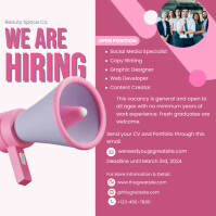 Pinterest Hiring Posts WE ARE HIRING Template | PosterMyWall