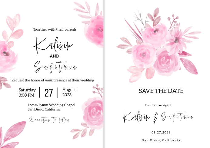 Pink Color Invitation Card Pink wedding invitation card | Honestweddingadvice.com