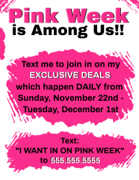 Pink week Template | PosterMyWall