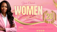 Pink Women's Church Conference Digital Display Video template
