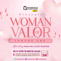 Pink Women's Church Event Instagram Post template