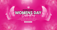 Pink Women's Day Celebration Facebook Shared Image template