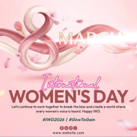 Pink Women's Day Instagram Post template