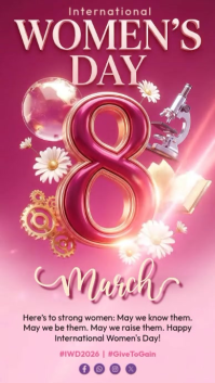 Pink Women's Day Instagram Story template