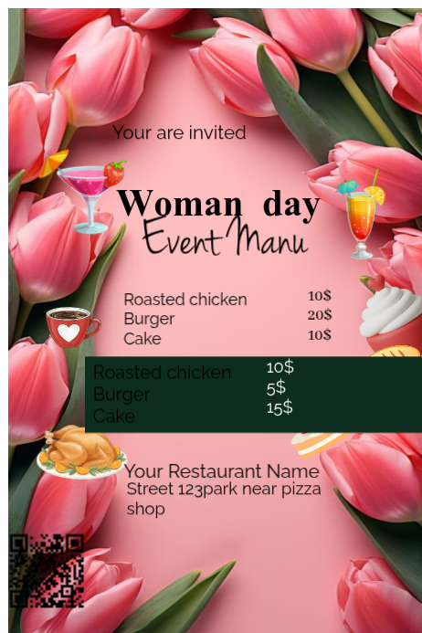 Pink Women's Day Event Poster Template | PosterMyWall