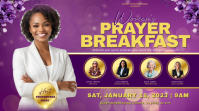 Pink Women Prayer Breakfast Digital Display (16:9) template