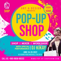 Pink Womens Vendor Pop Up Shop Instagram Post template