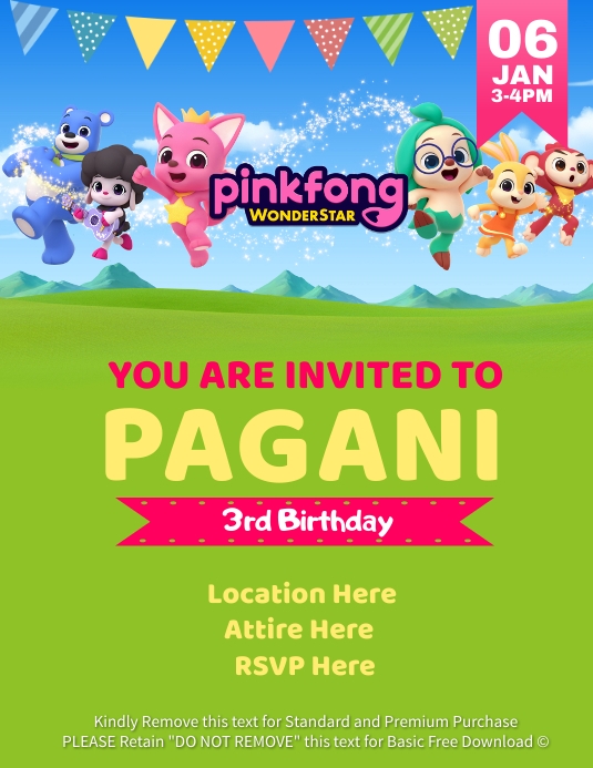 Copy of Pinkfong | PosterMyWall