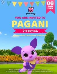 Pinkfong Template | PosterMyWall