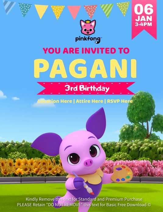 Pinkfong Template PosterMyWall