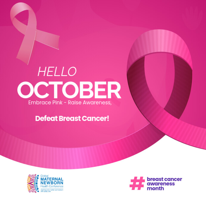 Pinktober / Welcome to October Poster Template | PosterMyWall