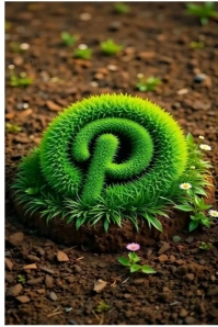 Pinterest logo template