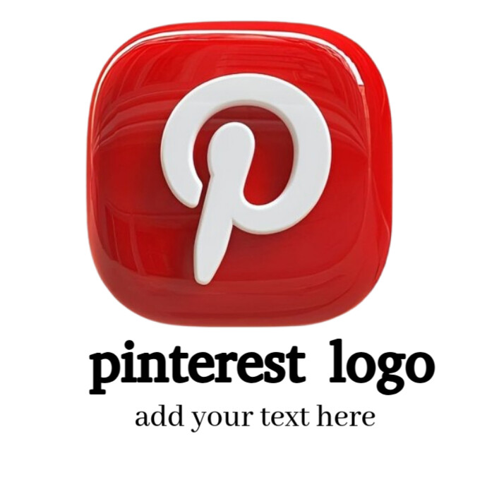 pinterest logo template