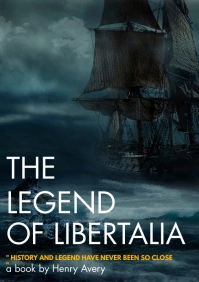pirate book utopy themed bookcover A4 template
