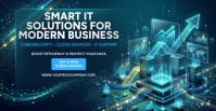 Turquoise IT Solutions Facebook begivenhed cover Template