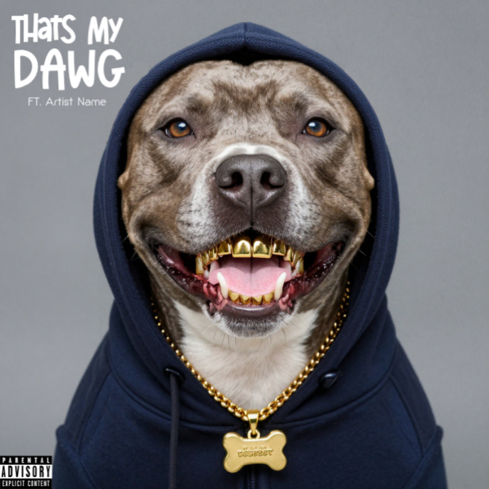 Plantilla de pit bull, gold grillz, rap , hip hop, album cover ...