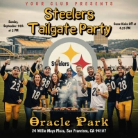 Pittsburgh Steelers Tailgate Party Instagram Post Template