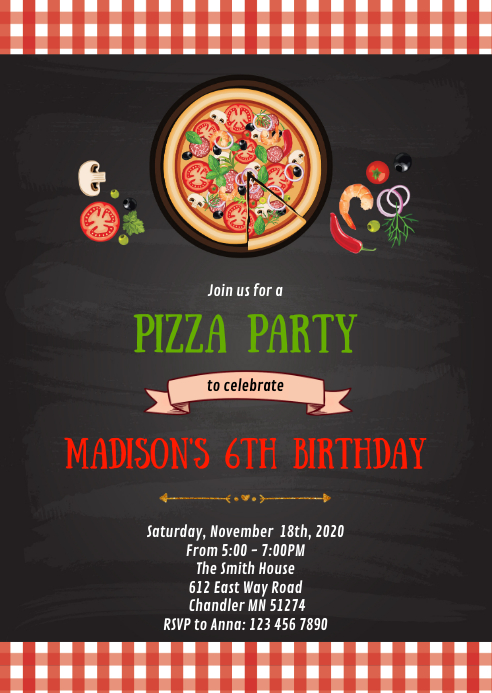 Modele Pizza D Anniversaire Postermywall Modele Pizza D Anniversaire Postermywall