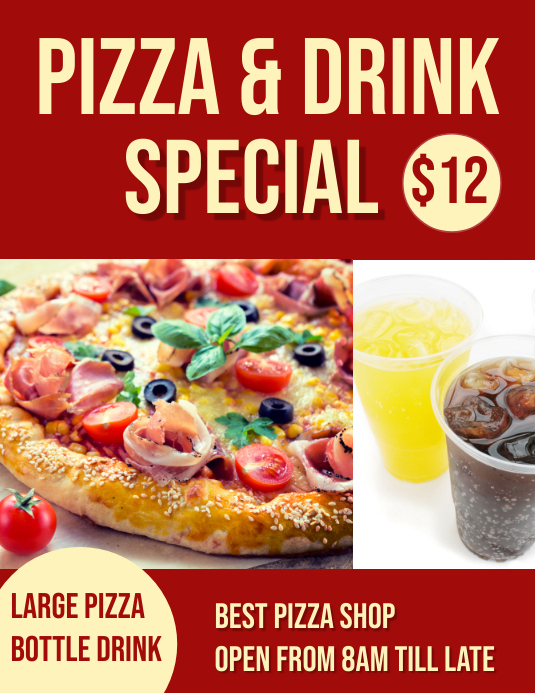 pizza combo deal Template PosterMyWall