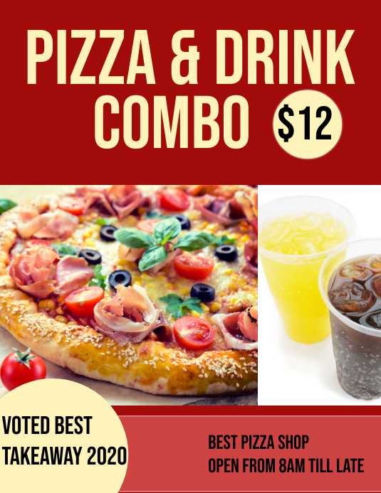 Pizza Combo Vorlage Postermywall