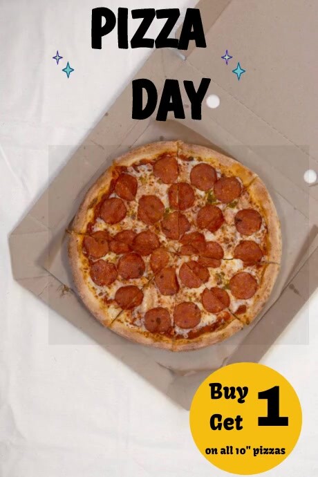 Pizza Day Poster template