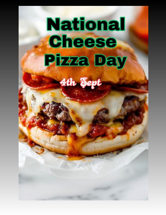 Pizza day Flyer (US Letter) template