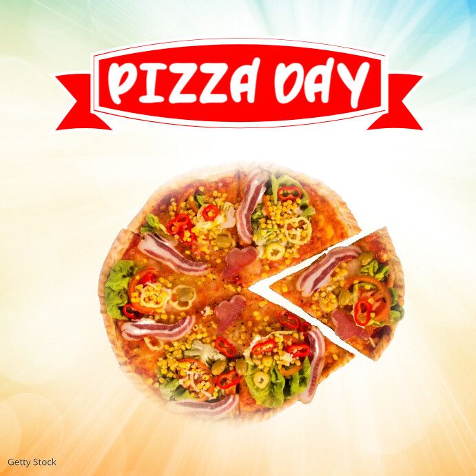 pIZZA dAY FLYER dESIGN COLORFUL TEMPLATE PosterMyWall