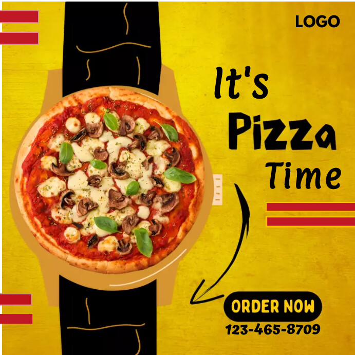 Pizza Day template PosterMyWall