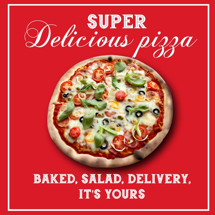 Pizza delivery service video Template PosterMyWall