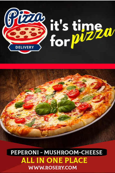 Pizza Poster Example PIZZA Template | PosterMyWall