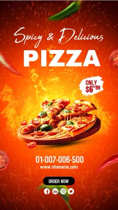 Pizza Youtube Short template