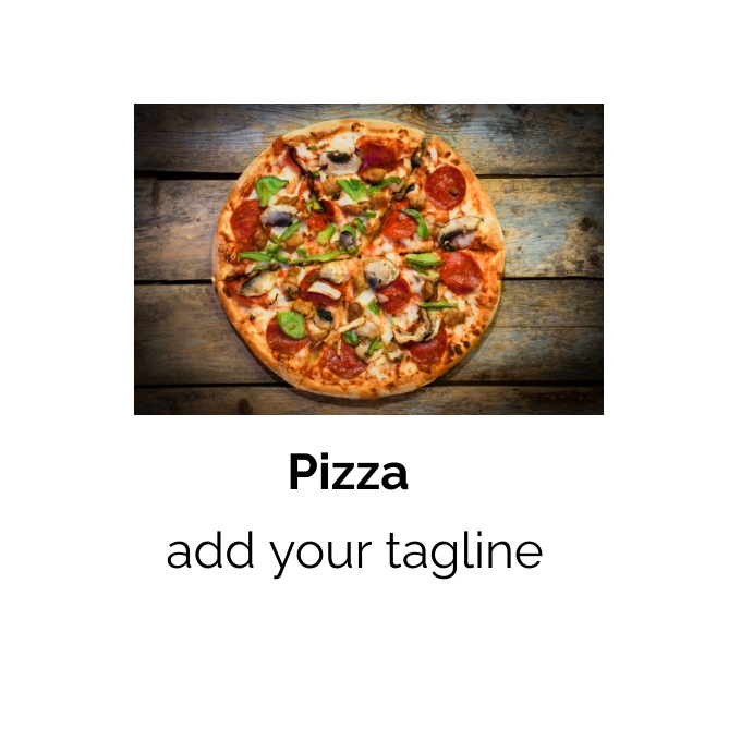 pizza Instagram Post template