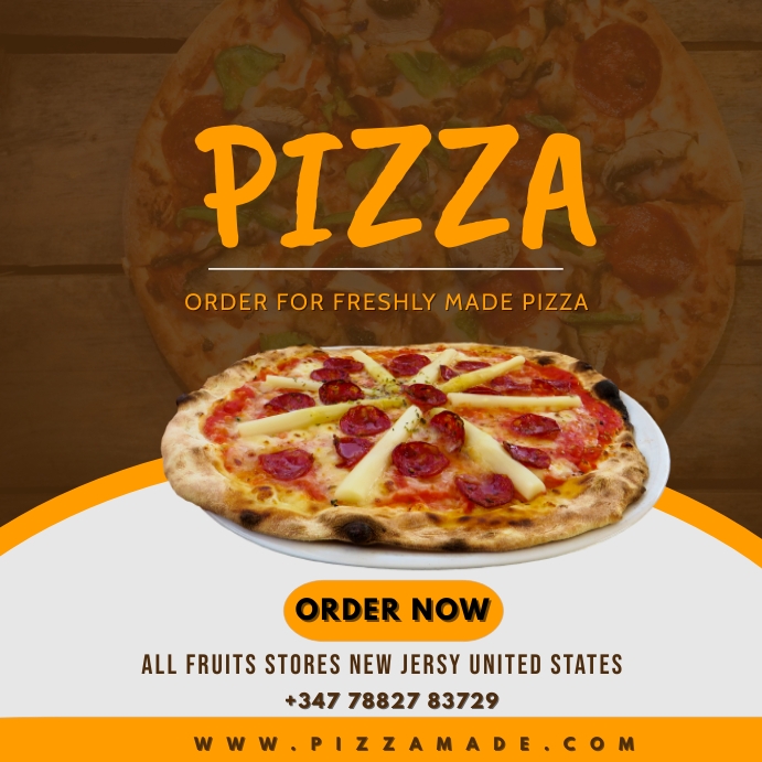 PIZZA Instagram Post template