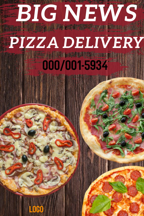 Pizza Poster template