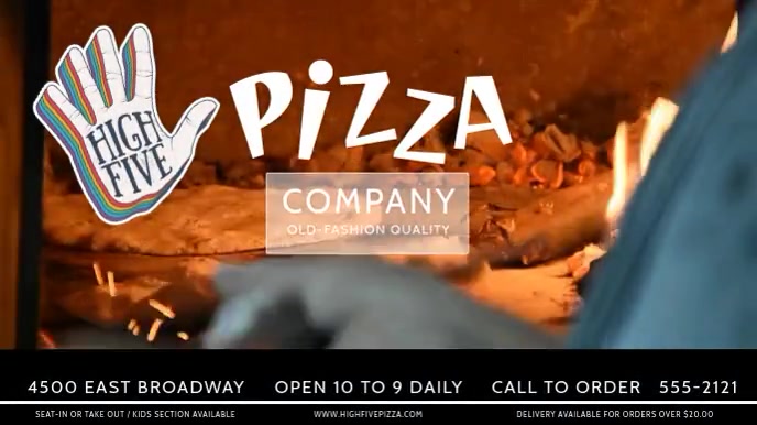 PIZZA Digital Display (16:9) template
