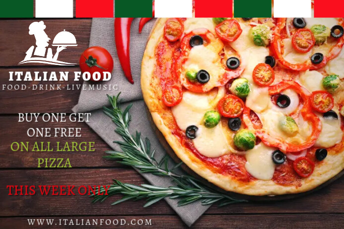 PIZZA Poster template