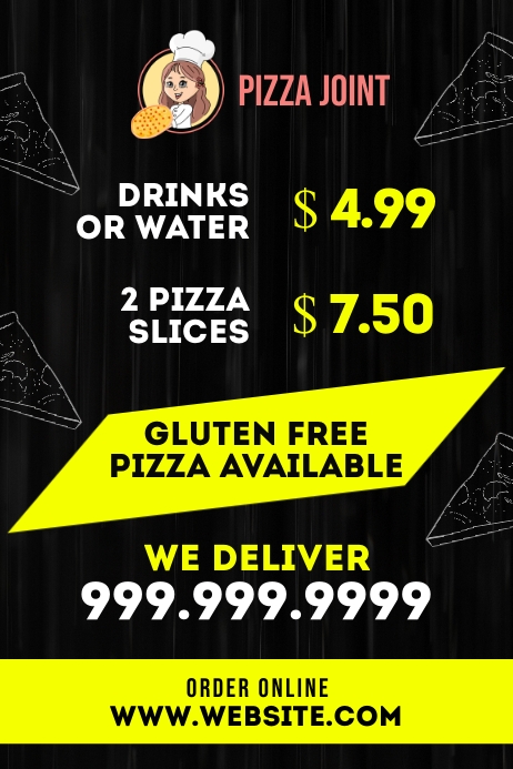 Pizza Plakkaat template