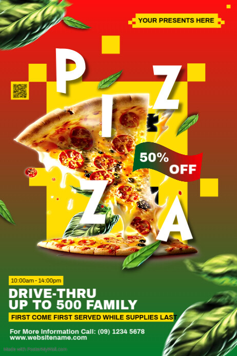 Pizza Poster Example PIZZA Template | PosterMyWall