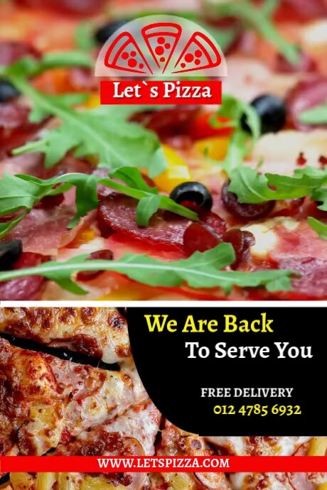 Pizza Poster Example PIZZA Template | PosterMyWall