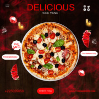 PIZZA Publicación de Instagram template
