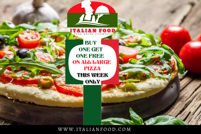 PIZZA Poster template